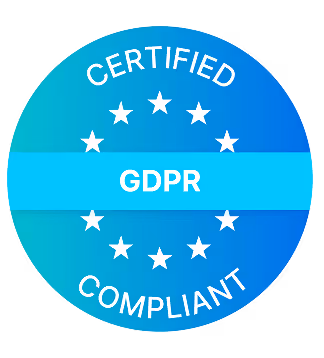 GDPR compliance badge for data protection